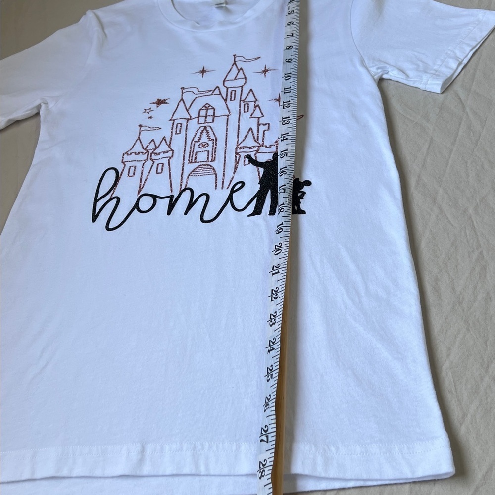 Bella Canvas Disney Castle White T-Shirt - Picture 6 of 8